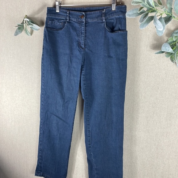 Eileen Fisher > Straight Leg Jeans Small - Picture 4 of 8